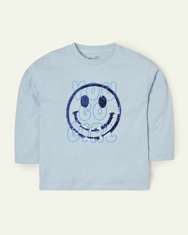 Smiley Embellished T-shirt