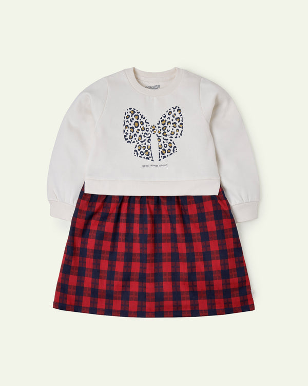 Mix Media Graphic Dress