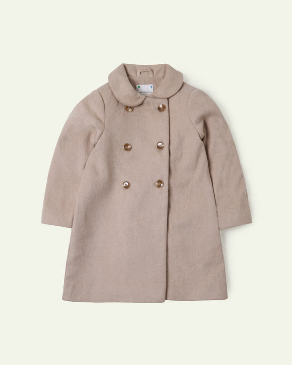 Fawn Double Breasted Coat