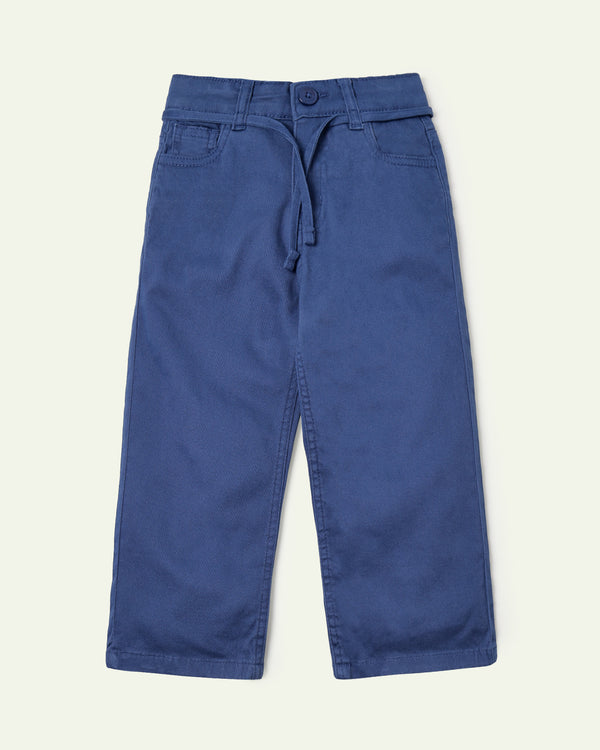 Blue Wide Leg Trousers