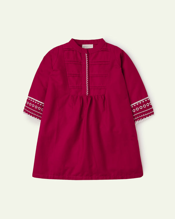 Maroon Embroidered Tunic