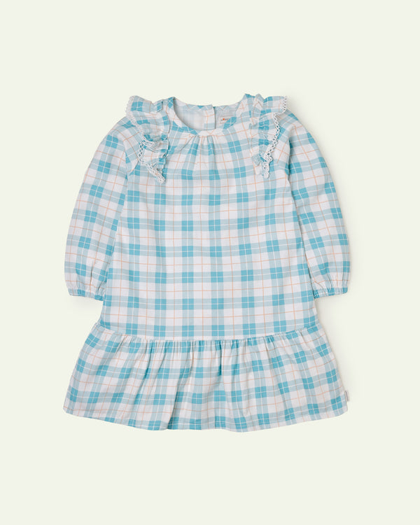 Checkered Low Waist Dress