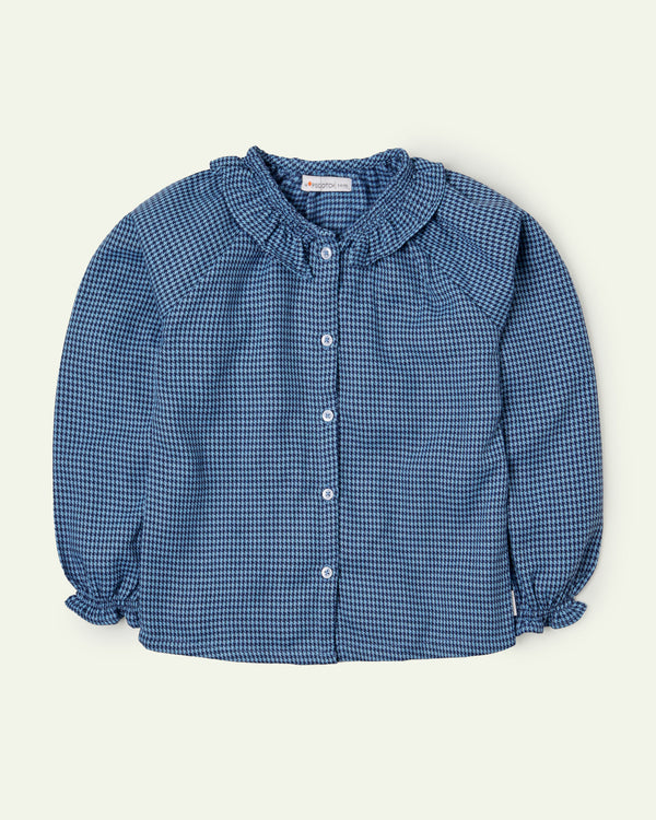 Houndstooth Raglan Top