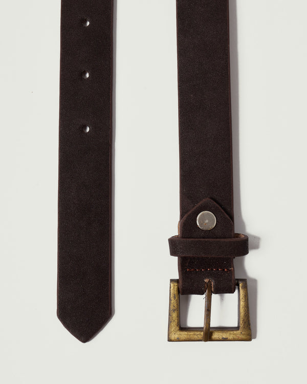 Dark Brown Suede Belt