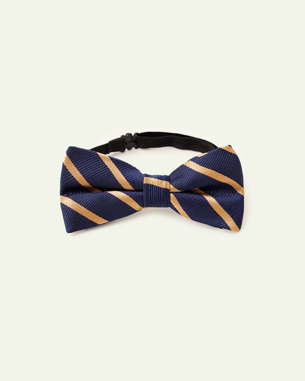 Blue & Gold Bow Tie