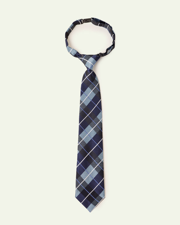 Blue Check Tie