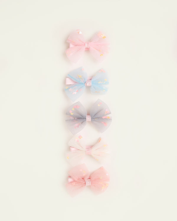 Net Sequins Bows Set